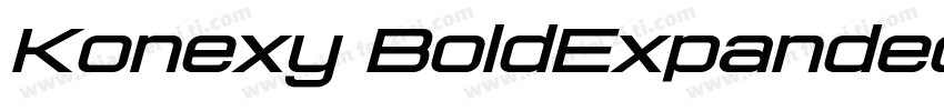 Konexy BoldExpanded字体转换
